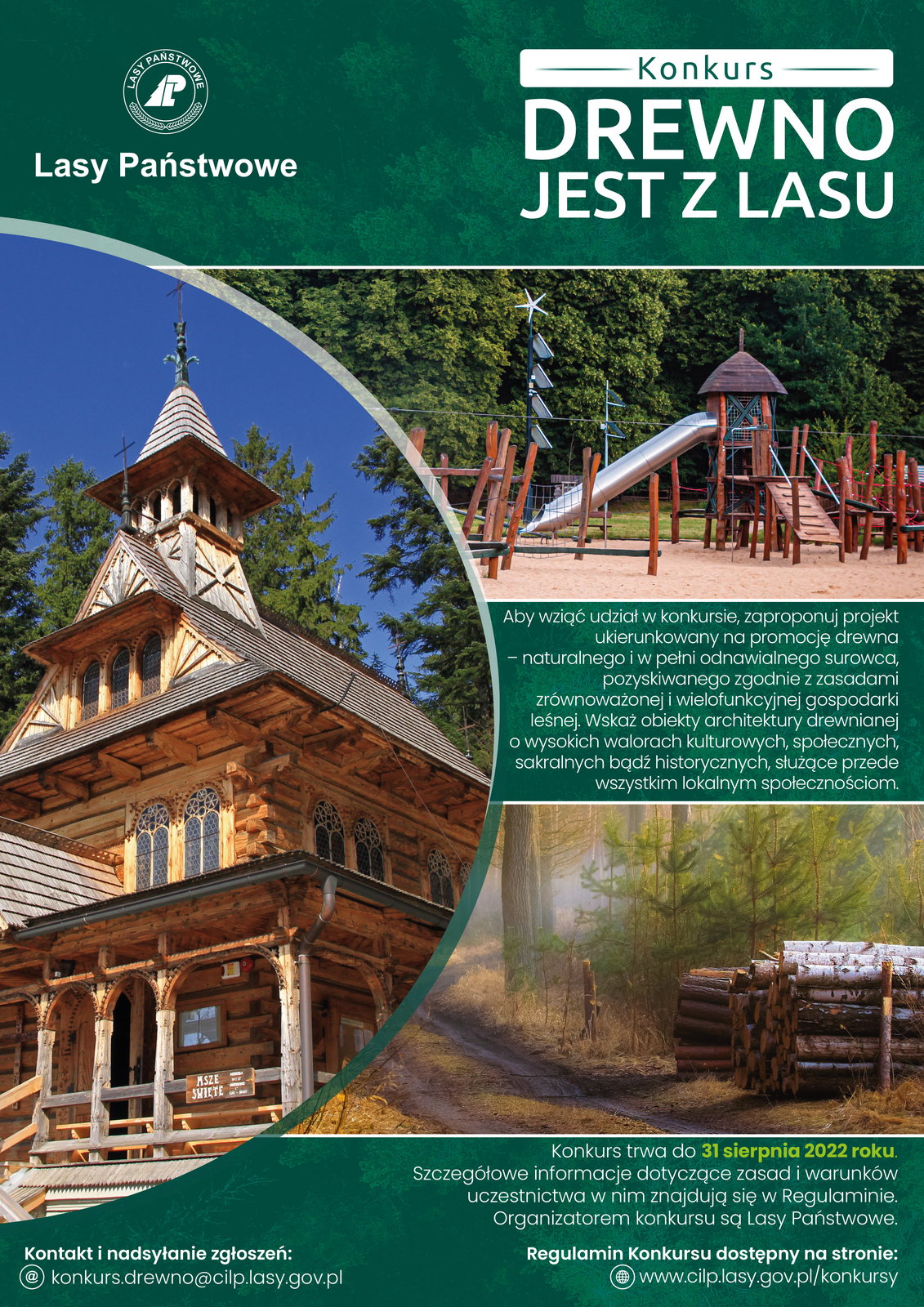 Drewno jest z Lasu